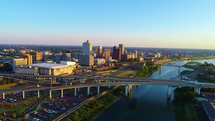 Wall Mural - Downtown Memphis Tennessee TN Drone Skyline Aerial