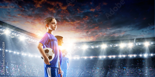 With endless will to victory. Mixed media