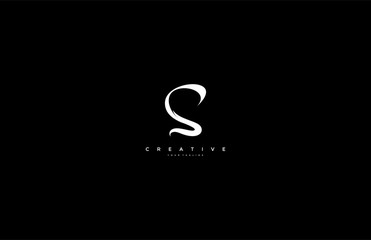 Aufkleber - Initial Letter S Unique Style Typography Logo