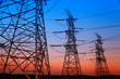 © pdm - Wire electrical energy at sunset