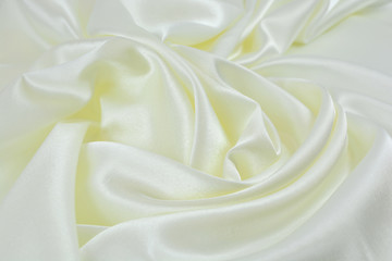 Wall Mural - The texture of the satin fabric of white color for the background
