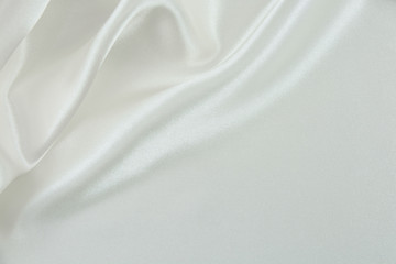 Wall Mural - The texture of the satin fabric of white color for the background