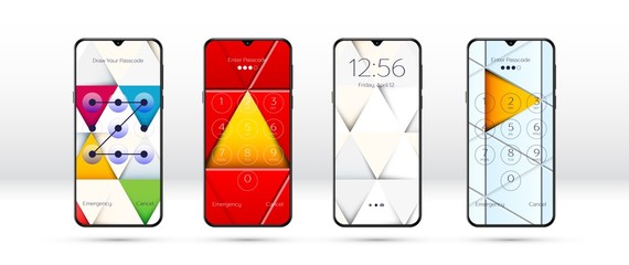 Lock screen background or common smartphone wallpaper