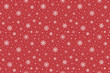 Minimalist winter pattern with hand drawn snowflakes. Christmas background. Vector
