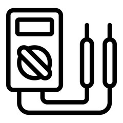 Poster - Multimeter icon. Outline multimeter vector icon for web design isolated on white background