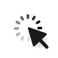 Poster - Click Icon. Vector symbol icon clicking cursor on white background. Vector illustration.
