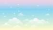 sky rainbow galaxy beautiful landscape background vector template