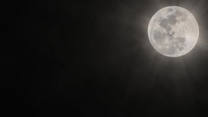white shining moon background, seamless loop. ideal for your astrology / astronomy projects. high-qu