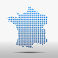 Poster - map of France