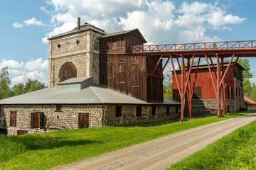 Poster - Old closed down ironworks or mill on the Swedish countryside