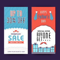 Sticker - Father's Day Sale banner design.