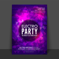 Sticker - Party Flyer, Template or Banner design.