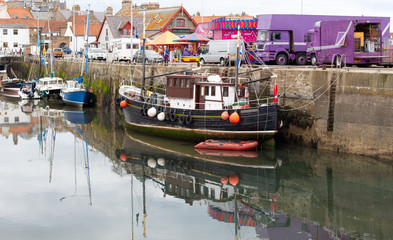 Fishing boat in harbour