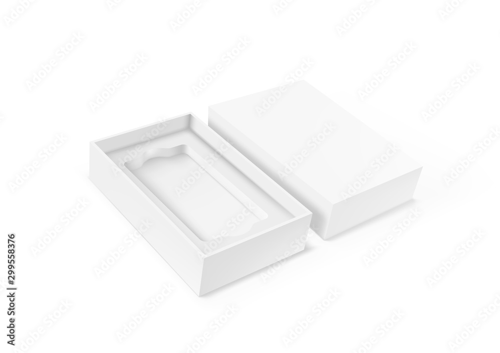 Blank Mobile Box Packaging For Branding Template Stock Vector | Adobe Stock