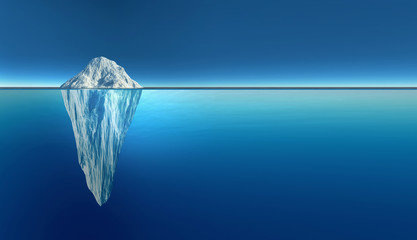 iceberg extremely detailed and realistic high resolution 3d illustration