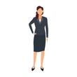 © Jemastock - businesswoman icon, flat design
