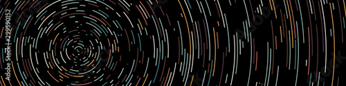 Colorful Universe Circular Distribution Computational Generative Art background Poster Mural XXL