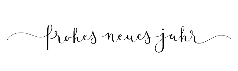 Kalligraphie FROHES NEUES JAHR