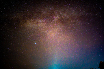 Wall Mural - Milky way galaxy beauty in dark night 