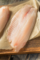 Poster - Raw White Organic Tilapia Fish