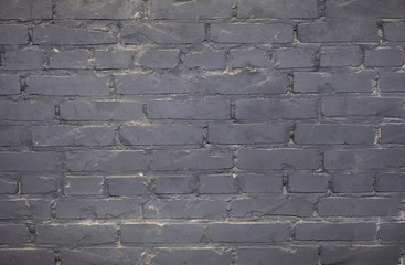 Canvas Print - old gray abstract brick wall