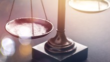 Law Scales Justics Scale Weighing Old Lawyer Litigation