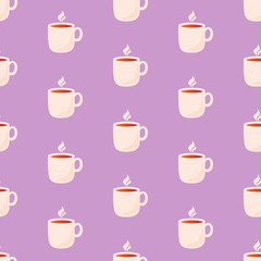 Sticker - Small cup of tea pattern