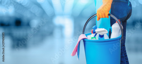 Fotomural Concept of quality cleaning.