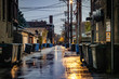 Chicago Alley in the Rain