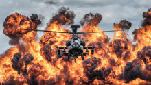 Attack Helicopter Explosive Demonstration