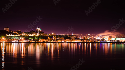 Night view of Quebec City from Levis Poster Mural XXL