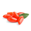 © New Africa - Fresh goji berries on white background. Healthy superfood