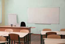 View Of Empty Modern Classroom At School