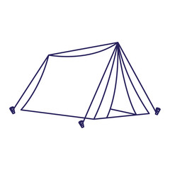 Wall Mural - camping tent icon, flat design