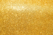 Golden Glitter Abstract Background	