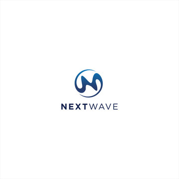 Letter N logo template design
