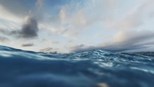 Rough Sea Loop 3D 4k Animation Loop Of Big Waves In An Agitated Ocean. Camera Goes Underwater Several Times. New Version, Even More Realistic With Higher Quality Textures And Liquid Physics.