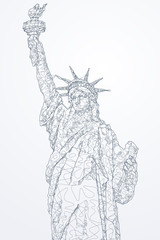 Poster - Abstract of world network in America