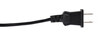 © cloud7days - Black electric plug cable isolated on white background.