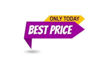 Wall Mural - Best pricing tag badge design.store discount banner card isolated vector design