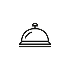 Poster - Hotel bell line icon. Bell, ringing, reception. Hotel concept. Vector illustration can be used for topics like hotel business, tourism, service industry