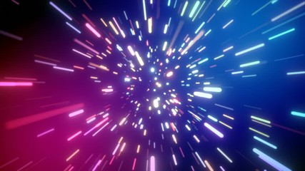 Wall Mural - particle explosion beams zoom effects