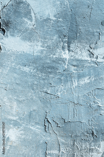 Fotomural The texture of gypsum or alibaster cracked plaster on the wall is a thick layer