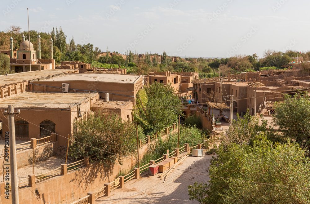 Foto Turpan, China located along the