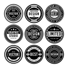 Premium Vintage Badge Design Set