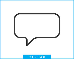 Talk bubble speech icon. Blank empty bubbles vector design elements. Chat on line symbol template. Dialogue balloon sticker silhouette.