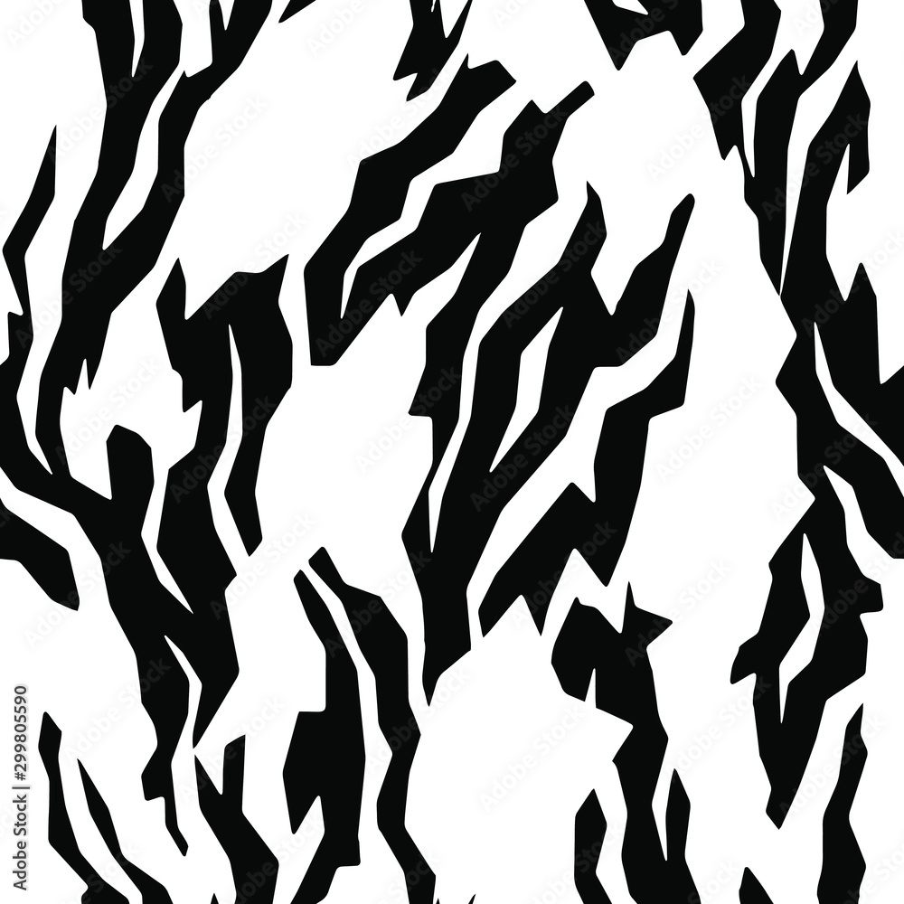 Full seamless wallpaper for zebra and tiger stripes animal skin pattern ...