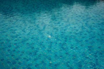 Wall Mural - blue water in swimming pool