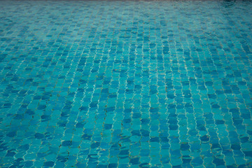 Wall Mural - blue water in swimming pool