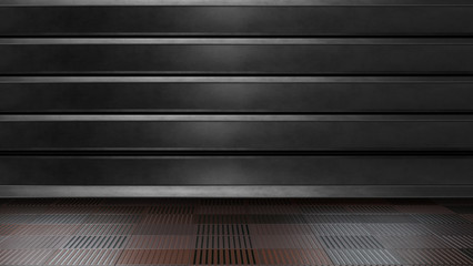 Wall Mural - Space environment, ready for comp of your characters.3D rendering